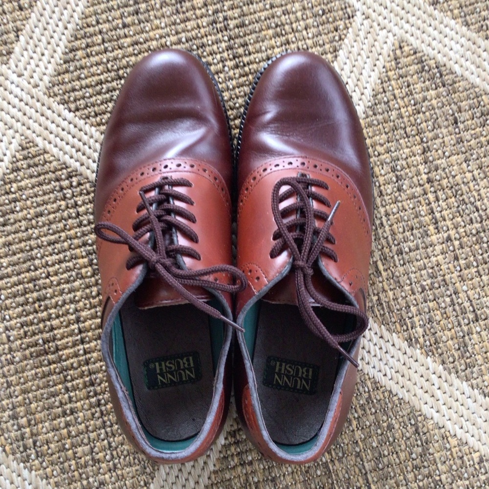 NUNN BUSH OXFORD STYLE MENS LEATHER SHOES SZ 9.5